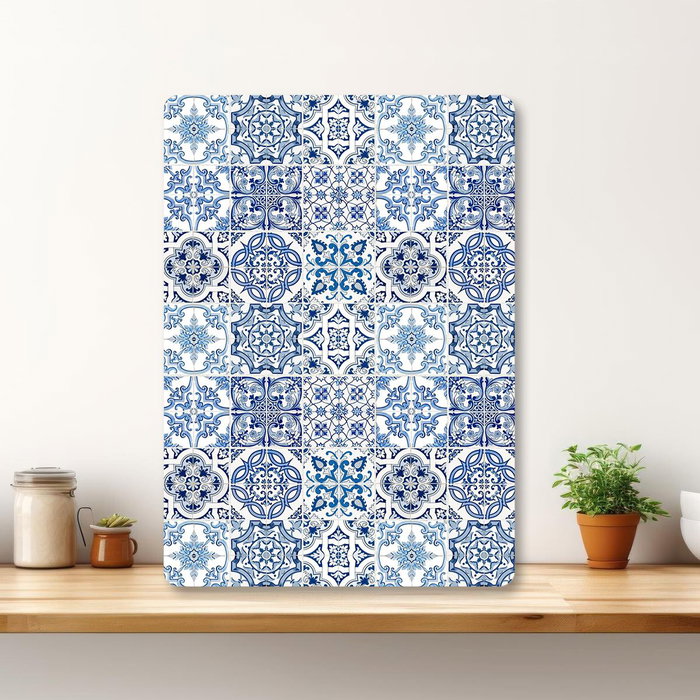 Hermia Tabla de Cortar de Vidrio Templado Multicolor 25 x 35 cm